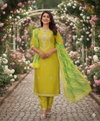 Sarkar By Nsf Cotton Blend Kurti With Bottom Dupatta Suppliers In India